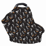 Skateboarding Skeleton Pattern Print Baby Seat Cover
