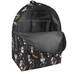 Skateboarding Skeleton Pattern Print Backpack