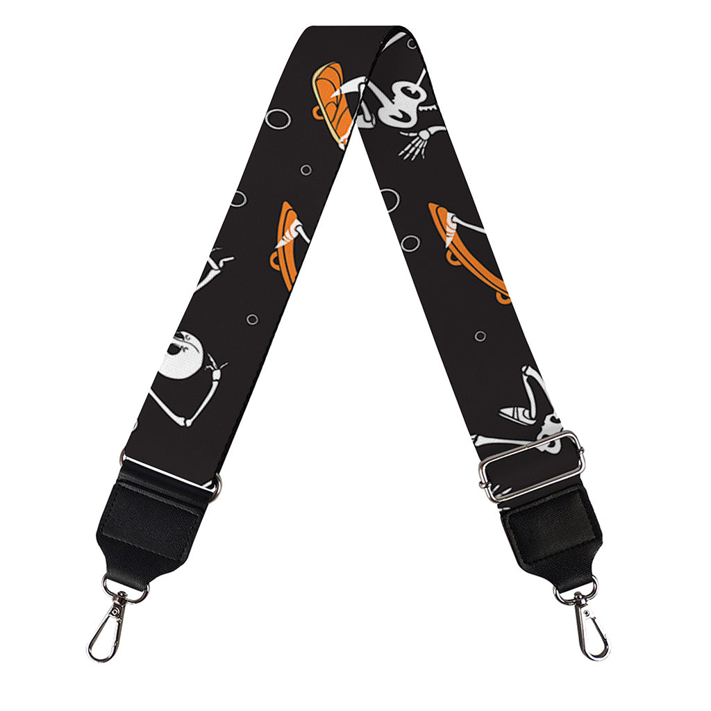 Skateboarding Skeleton Pattern Print Bag Strap