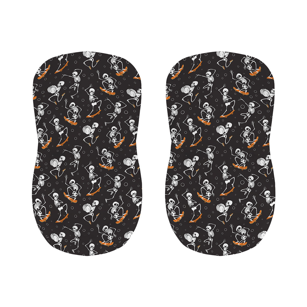 Skateboarding Skeleton Pattern Print Bar Stool Covers