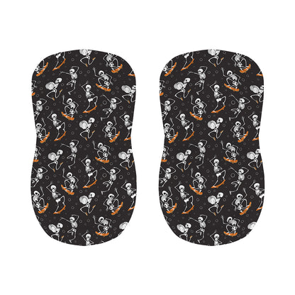 Skateboarding Skeleton Pattern Print Bar Stool Covers