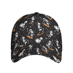 Skateboarding Skeleton Pattern Print Baseball Cap