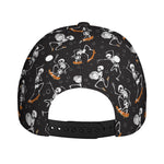 Skateboarding Skeleton Pattern Print Baseball Cap