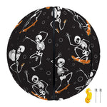 Skateboarding Skeleton Pattern Print Basketball