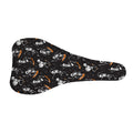 Skateboarding Skeleton Pattern Print Bicycle Seat Cover