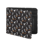Skateboarding Skeleton Pattern Print Bifold Wallet