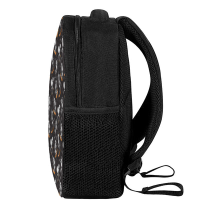 Skateboarding Skeleton Pattern Print Casual Backpack