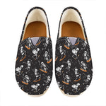 Skateboarding Skeleton Pattern Print Casual Shoes