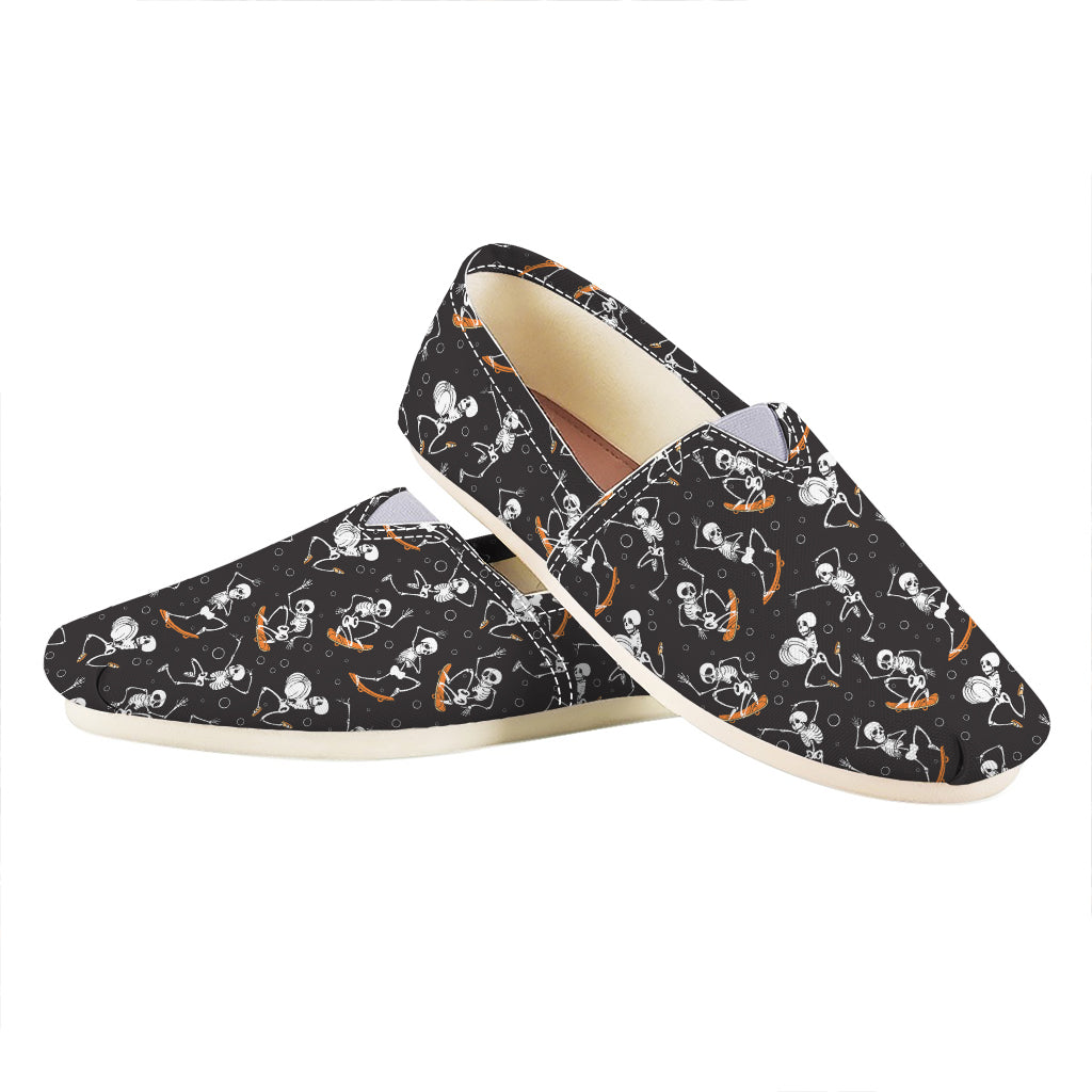 Skateboarding Skeleton Pattern Print Casual Shoes