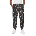 Skateboarding Skeleton Pattern Print Cotton Pants