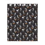 Skateboarding Skeleton Pattern Print Curtain