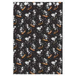 Skateboarding Skeleton Pattern Print Curtain