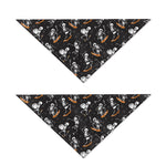 Skateboarding Skeleton Pattern Print Dog Bandana