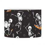 Skateboarding Skeleton Pattern Print Drum Lamp Shade