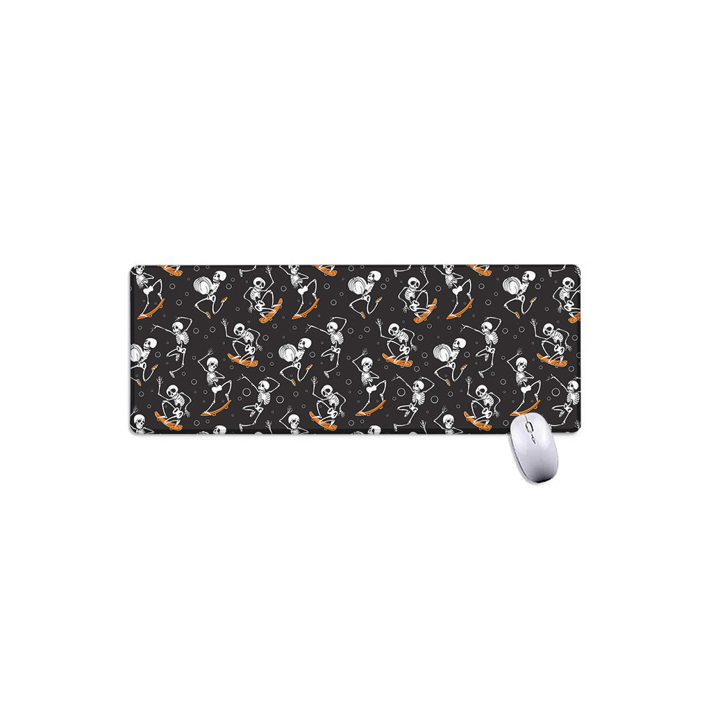 Skateboarding Skeleton Pattern Print Extended Mouse Pad