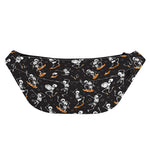 Skateboarding Skeleton Pattern Print Fanny Pack