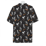 Skateboarding Skeleton Pattern Print Hawaiian Shirt