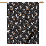 Skateboarding Skeleton Pattern Print House Flag