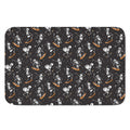 Skateboarding Skeleton Pattern Print Indoor Door Mat