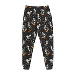 Skateboarding Skeleton Pattern Print Jogger Pants