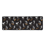 Skateboarding Skeleton Pattern Print Long Kitchen Mat