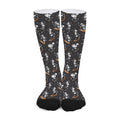 Skateboarding Skeleton Pattern Print Long Socks