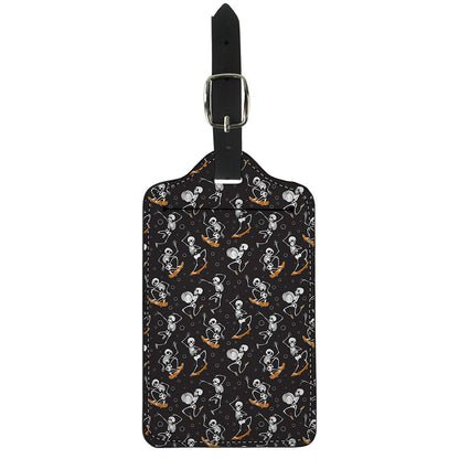 Skateboarding Skeleton Pattern Print Luggage Tag