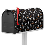 Skateboarding Skeleton Pattern Print Mailbox Cover