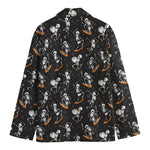 Skateboarding Skeleton Pattern Print Men's Blazer