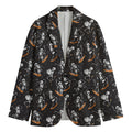 Skateboarding Skeleton Pattern Print Men's Cotton Blazer