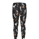 Skateboarding Skeleton Pattern Print Men's leggings