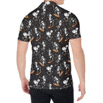 Skateboarding Skeleton Pattern Print Men's Shirt