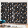 Skateboarding Skeleton Pattern Print Pencil Pleat Curtains