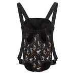 Skateboarding Skeleton Pattern Print Pet Carrier Backpack