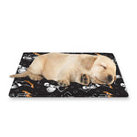 Skateboarding Skeleton Pattern Print Pet Cooling Mat Cover