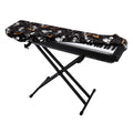 Skateboarding Skeleton Pattern Print Piano Keyboard Cover