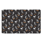 Skateboarding Skeleton Pattern Print Polyester Doormat