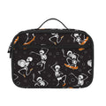 Skateboarding Skeleton Pattern Print Portable Lunch Bag