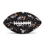Skateboarding Skeleton Pattern Print Rugby Ball