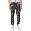 Skateboarding Skeleton Pattern Print Joggers