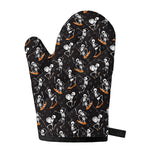 Skateboarding Skeleton Pattern Print Single Oven Mitt