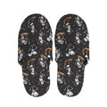 Skateboarding Skeleton Pattern Print Slippers