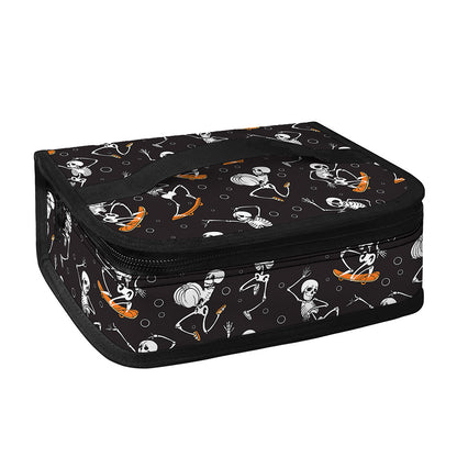 Skateboarding Skeleton Pattern Print Small Lunch Bag
