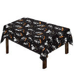 Skateboarding Skeleton Pattern Print Tablecloth