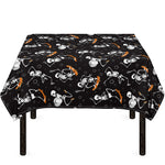 Skateboarding Skeleton Pattern Print Tablecloth