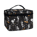 Skateboarding Skeleton Pattern Print Travel Makeup Bag