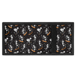 Skateboarding Skeleton Pattern Print Trifold Wallet