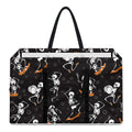 Skateboarding Skeleton Pattern Print Utility Tote Bag