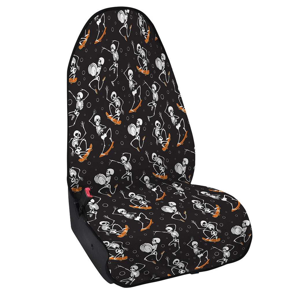 Skateboarding Skeleton Pattern Print Waterproof Car Seat Cover