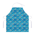 Ski And Snowboard Pattern Print Adjustable Apron